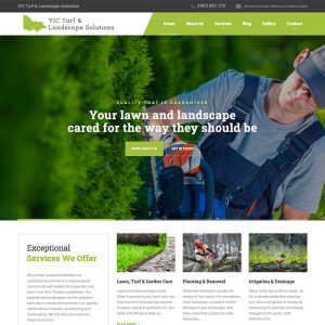 Create landscaping gardening website